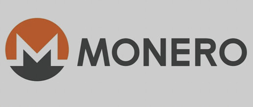 The image shows the Monero logo, featuring a stylised "M" in a circular design with orange and black colours next to the word "MONERO". (Captioned by AI)
