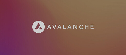 The image features the Avalanche logo, consisting of a stylised "A" within a white circle, with the word "AVALANCHE" written in white beside it on a gradient background. (Captioned by AI)