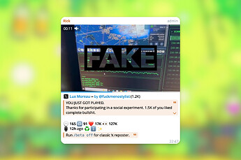 New Tweet layout example