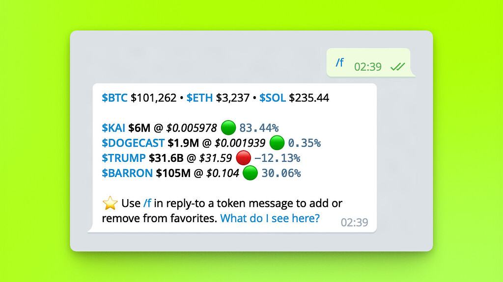 Token Favorites - Features - Talk.Markets