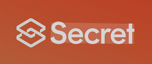 The image features a logo consisting of a geometric design and the word "Secret" against an orange background. (Captioned by AI)
