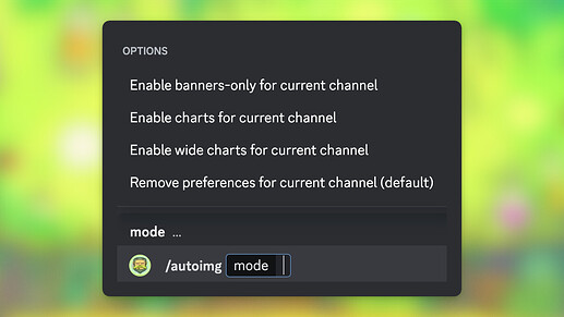 Changing autoimg preferences in Discord